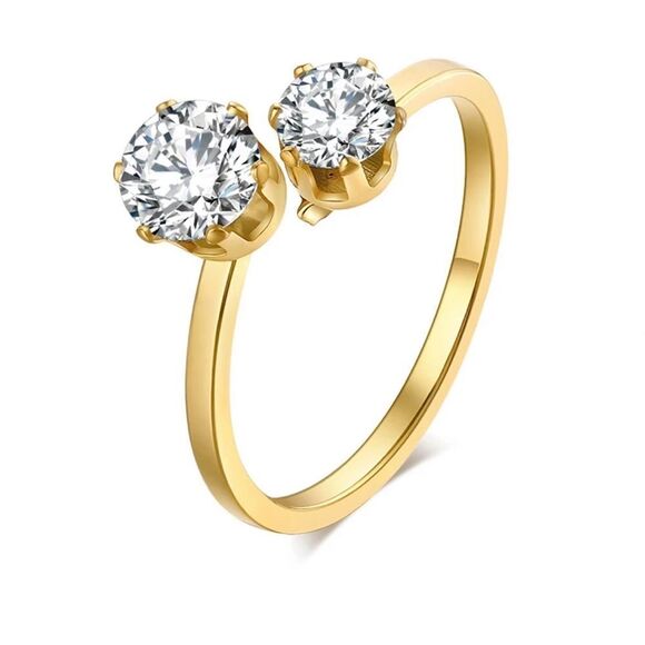 Diamond CZ Engagement Ring Size 7 New in Gift Box - Picture 2 of 3